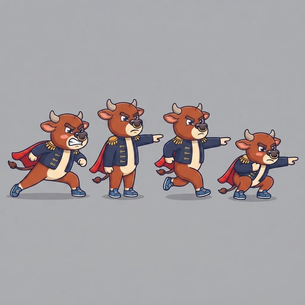 Image: Pose sheet of THIS EXACT character. Draw the same
