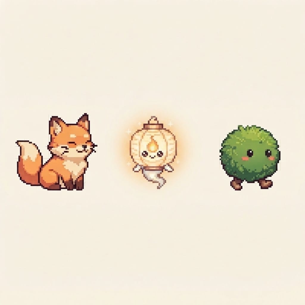 Image: Keep the exact same HD pixel-art style, cream back
