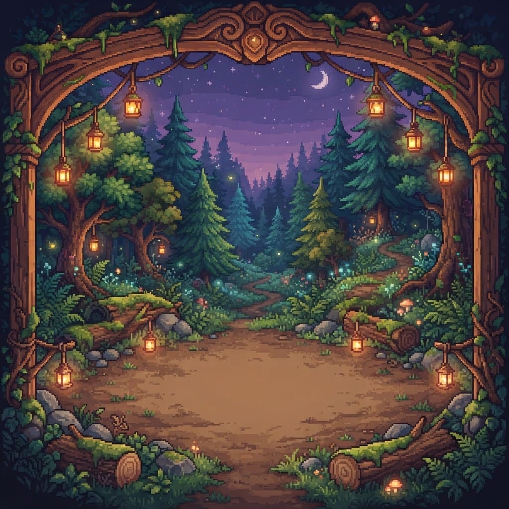 Image: Portrait mobile game BACKGROUND ONLY, no UI, no te