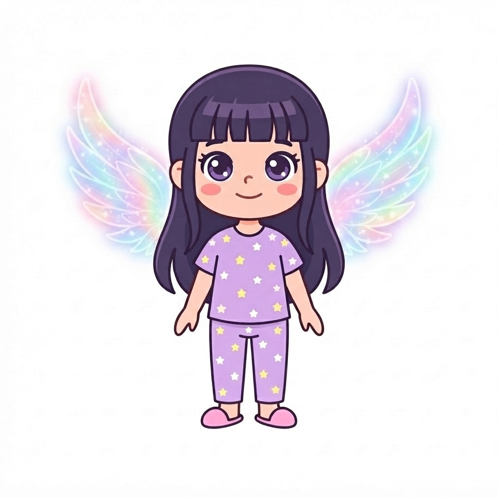 Image: Add ONLY a pair of large shimmering aurora wings o