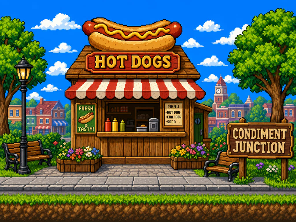 Frankie Bunson Hot Dog Stand - Character-Free Environment Benchmark (2 / 2)