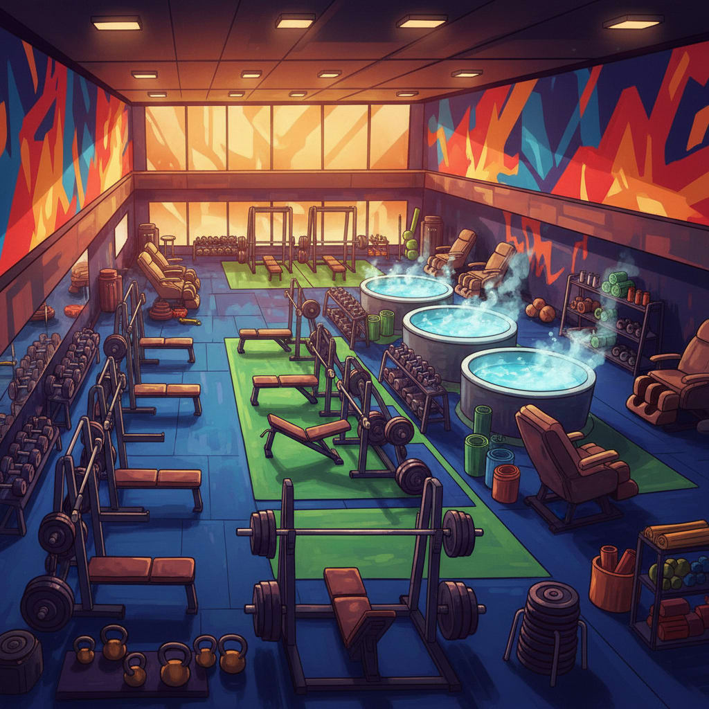 Image: Painted sports illustration of an elite football g