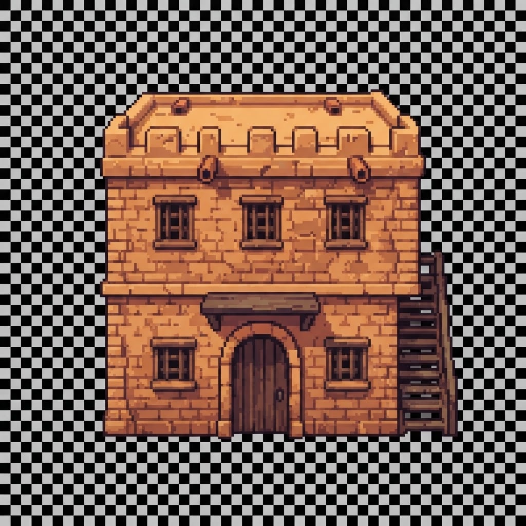 Front Facing Sandstone House (2)