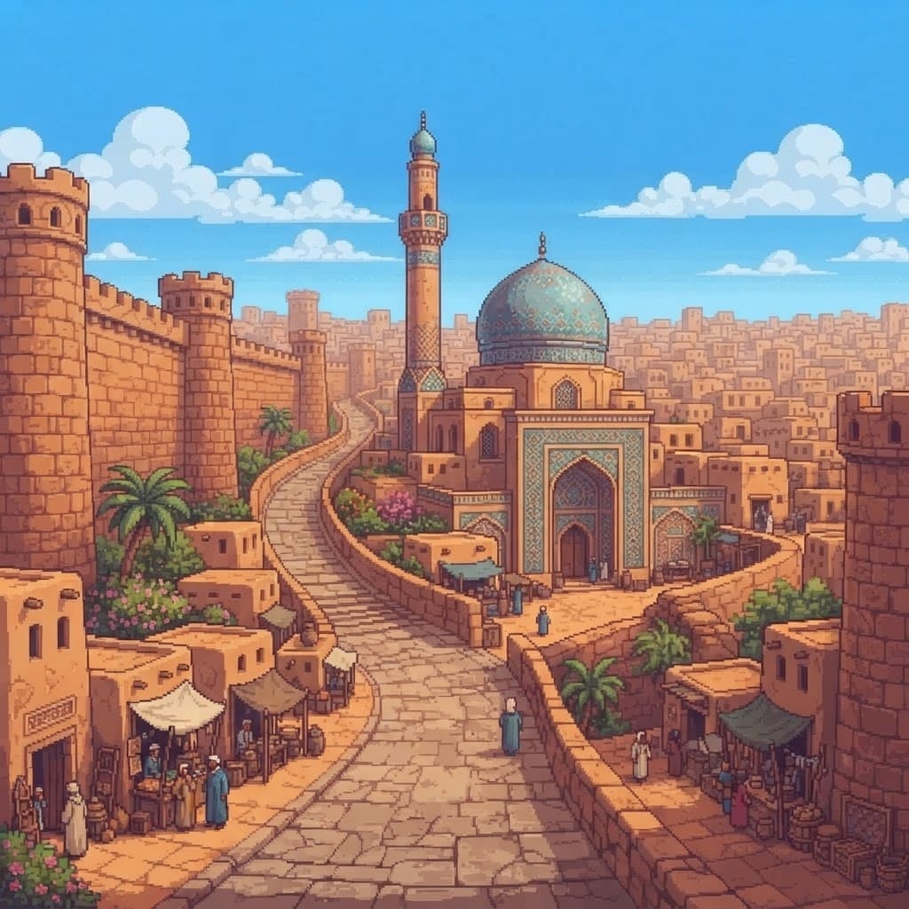 Urban Mosque Cityscape