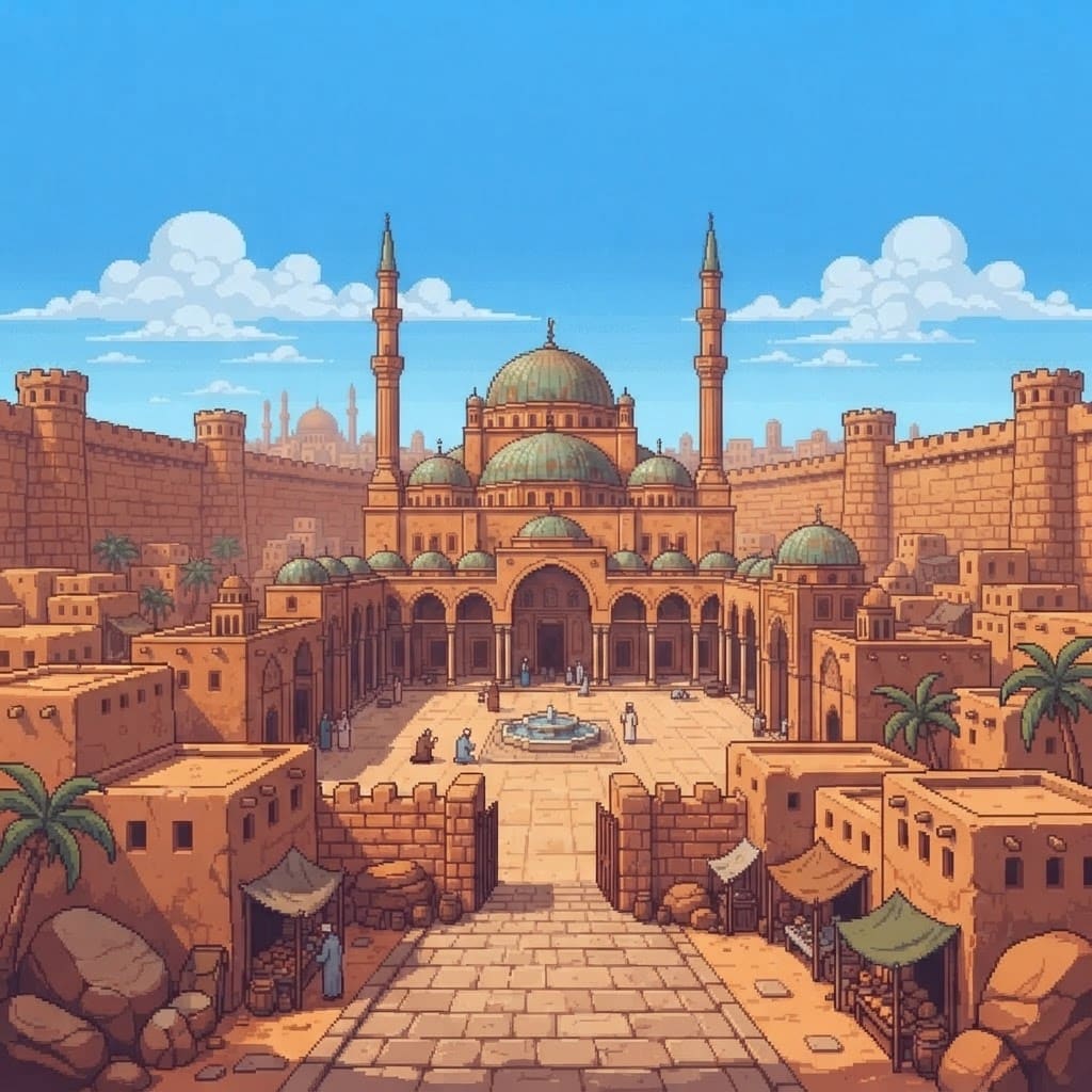 Urban Mosque Cityscape (4)