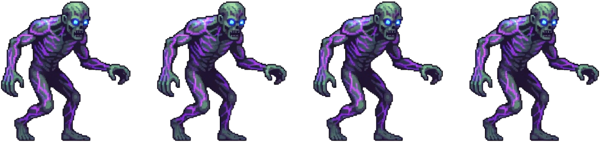 Zombie Walk Sprite Sheet