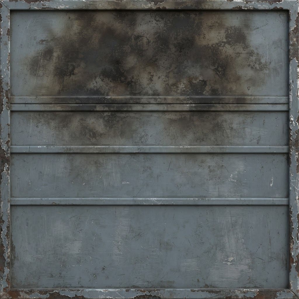 Image: Seamless tileable PBR albedo texture of a heavy in