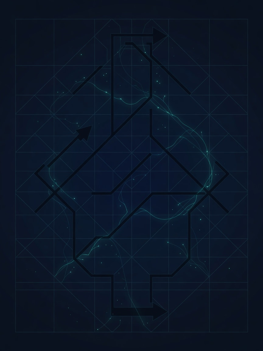 Arrow Path Puzzle Background