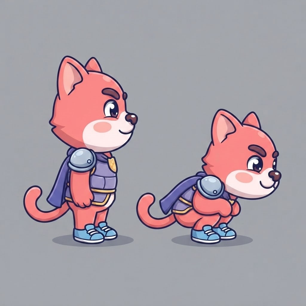 Image: TWO drawings of THIS EXACT character, side by side