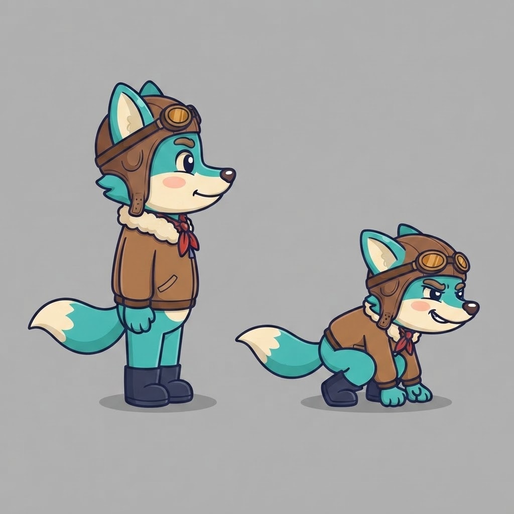 Image: TWO drawings of THIS EXACT character, side by side