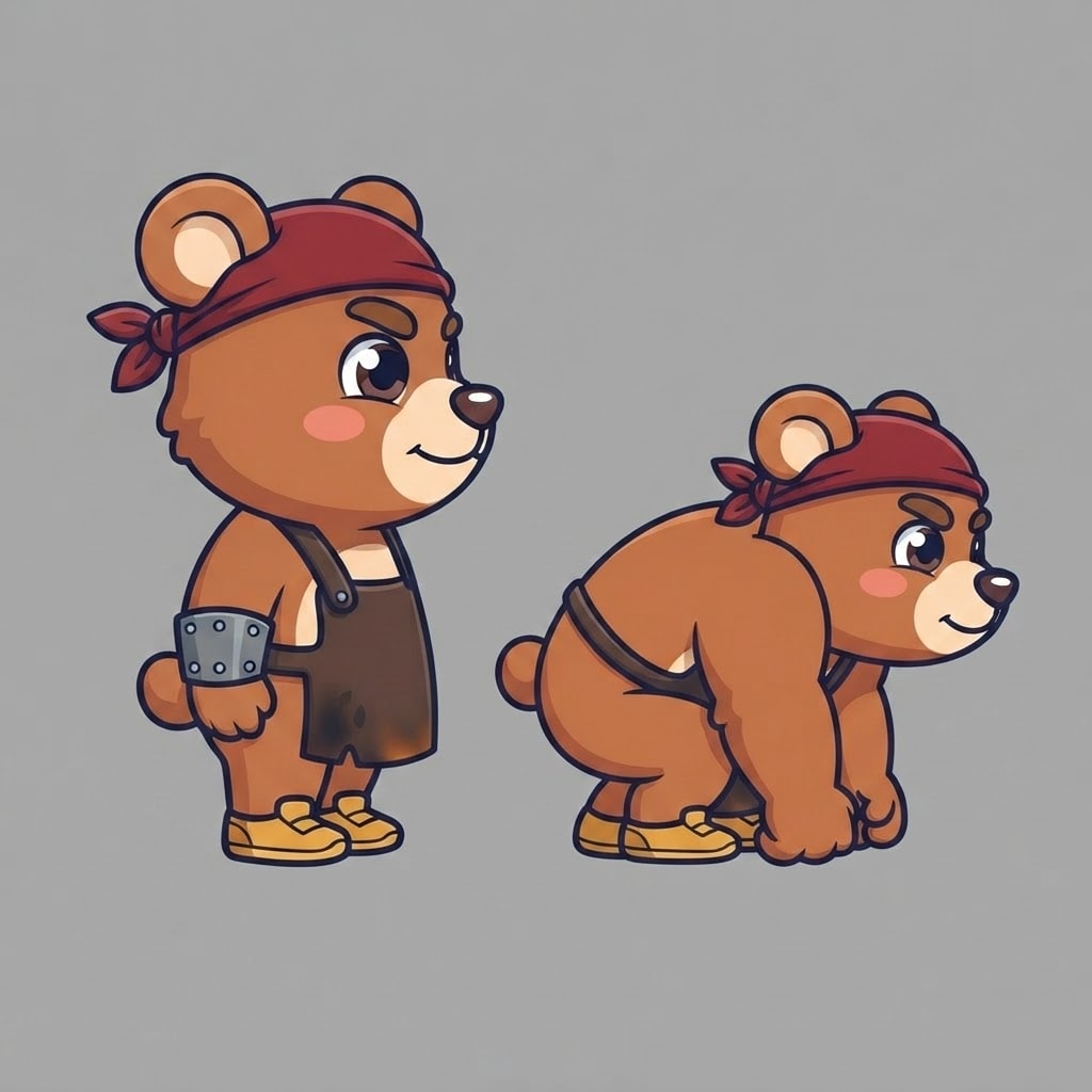 Image: TWO drawings of THIS EXACT character, side by side