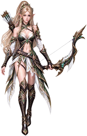 Pale Blonde Elf Archer