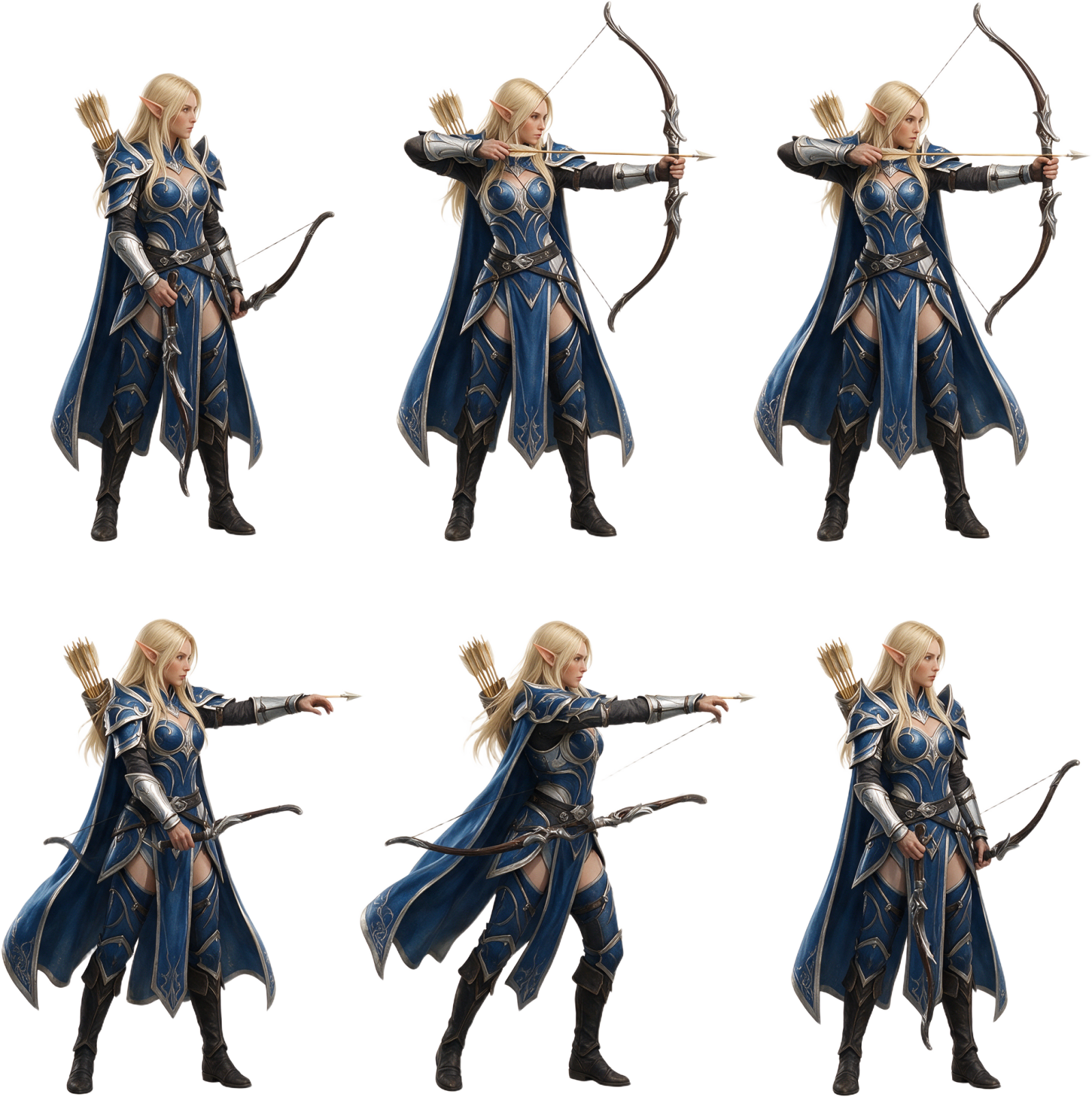 Elf Archer Attack Sprite Sheet