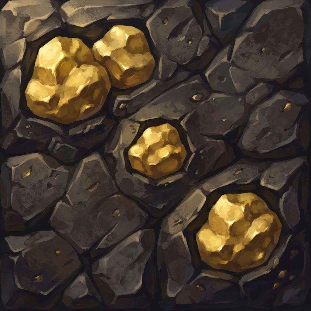Image: Stylised hand-painted 2D game tile art, NOT photor