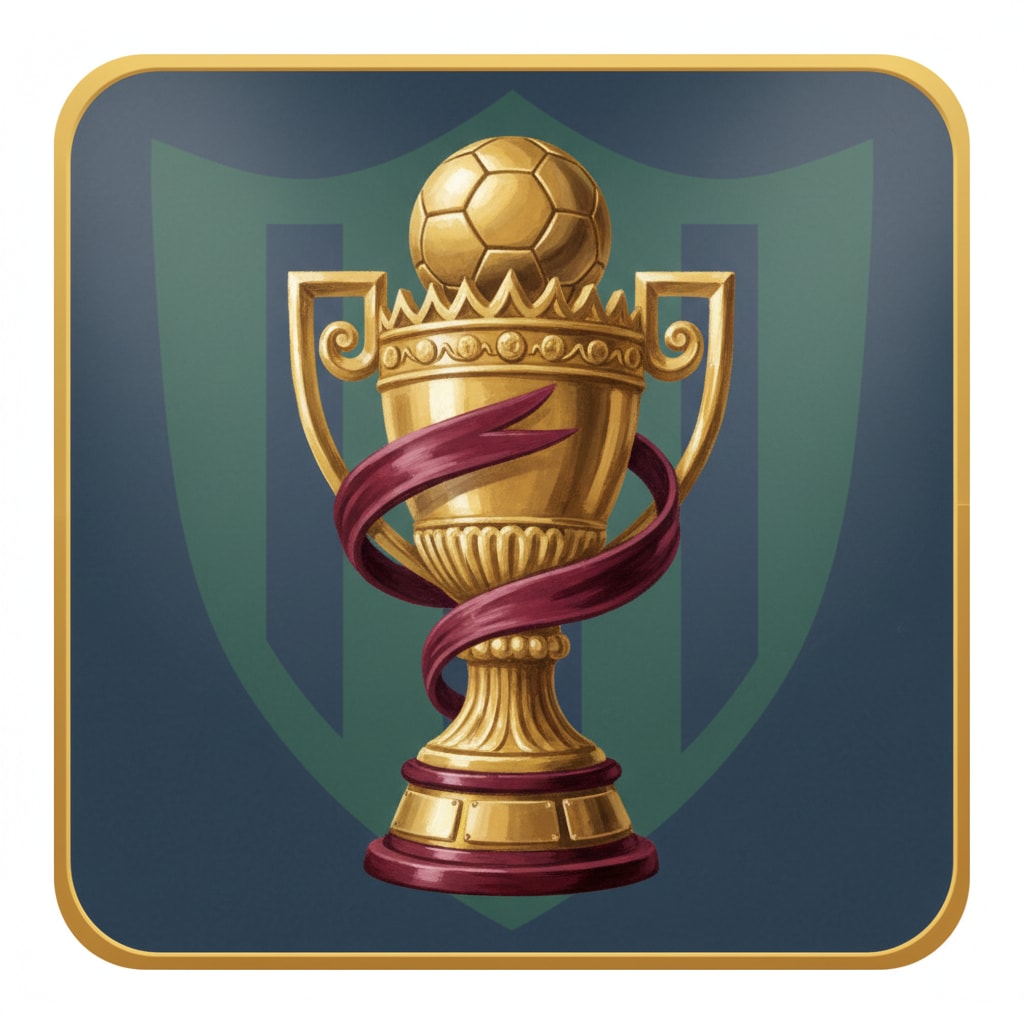 Image: Spanish Supercopa style ornate football trophy, go
