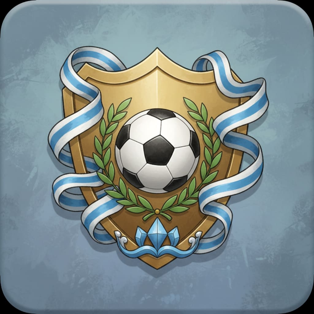 Image: 1998 football management game UI icon, square butt