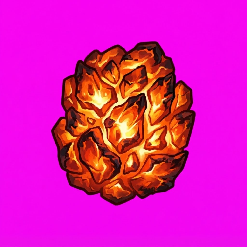 Image: 2D game sprite on a SOLID PURE MAGENTA #FF00FF BAC