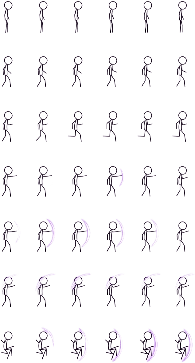 Echo Fighter Animation Sheet
