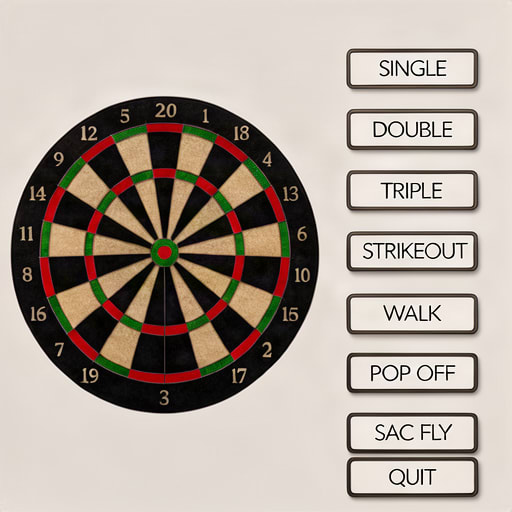 Baseball Game Button Panel