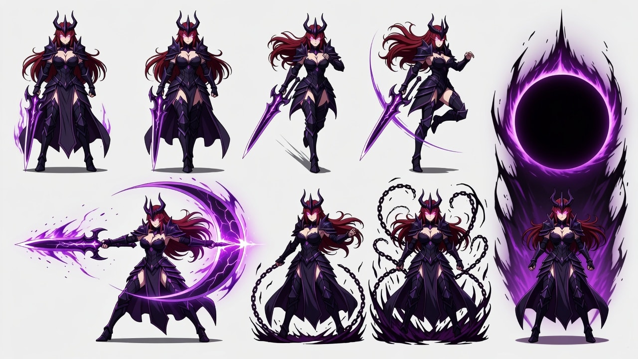 Vespera Eclipse Empress Boss Sprite Sheet