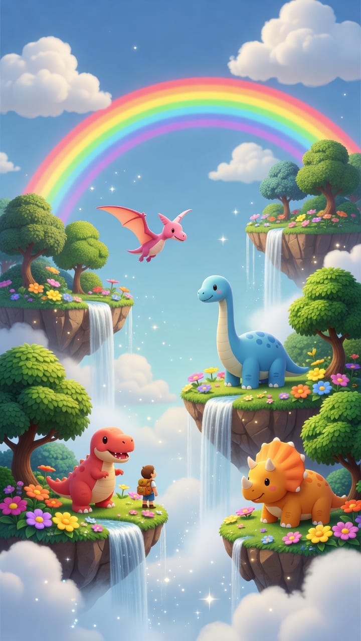Little Prehistoric Island Login Background
