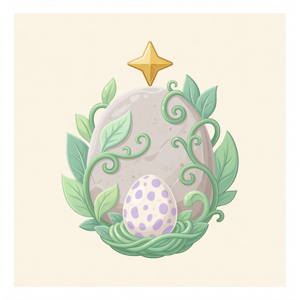 Prehistoric Island Logo Crest