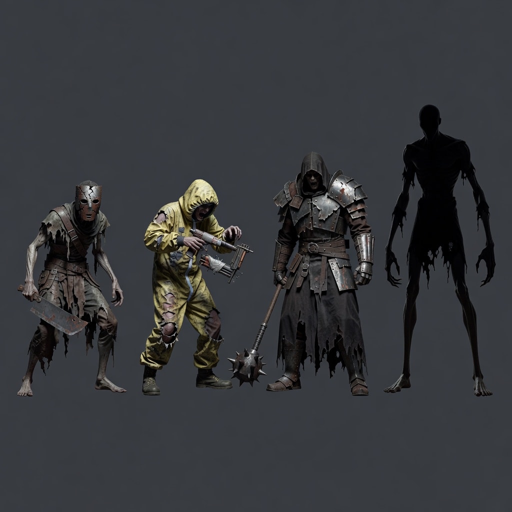 Horror FPS Enemy Roster