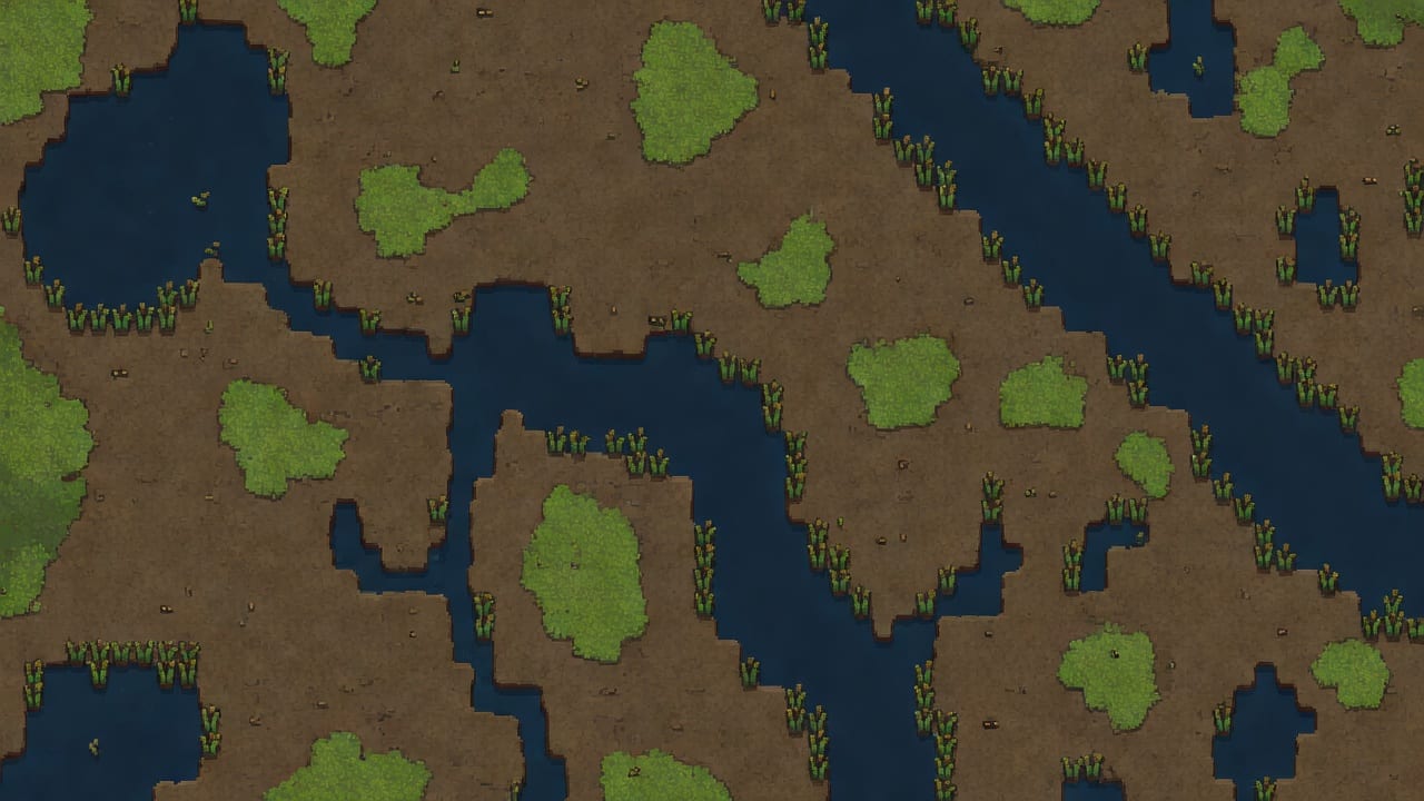 Reference-matched swamp marsh map background