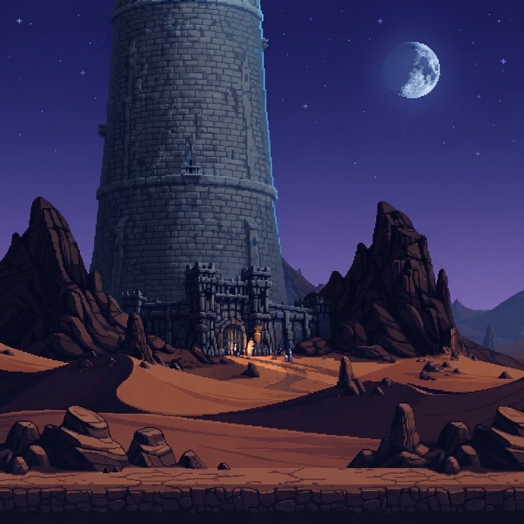 Moonlit Night Scene