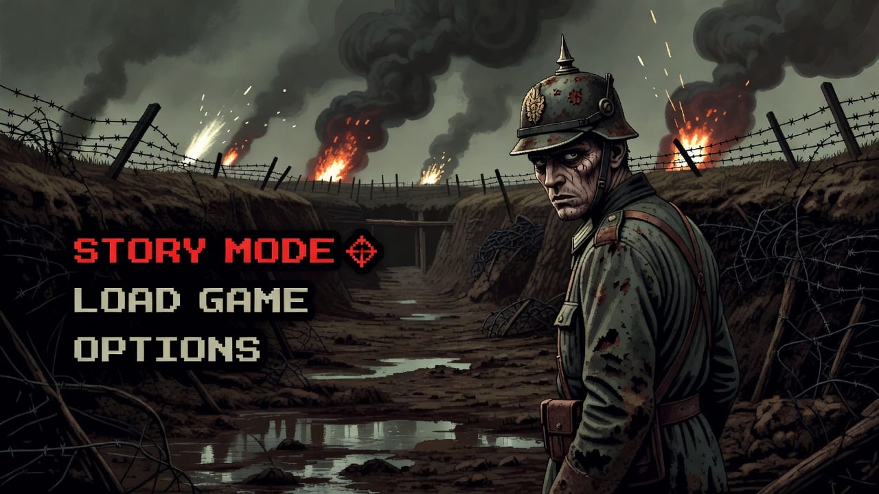 Survival Horror Main Menu Artwork