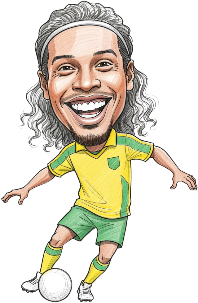 Ronaldinho Caricature Sprite