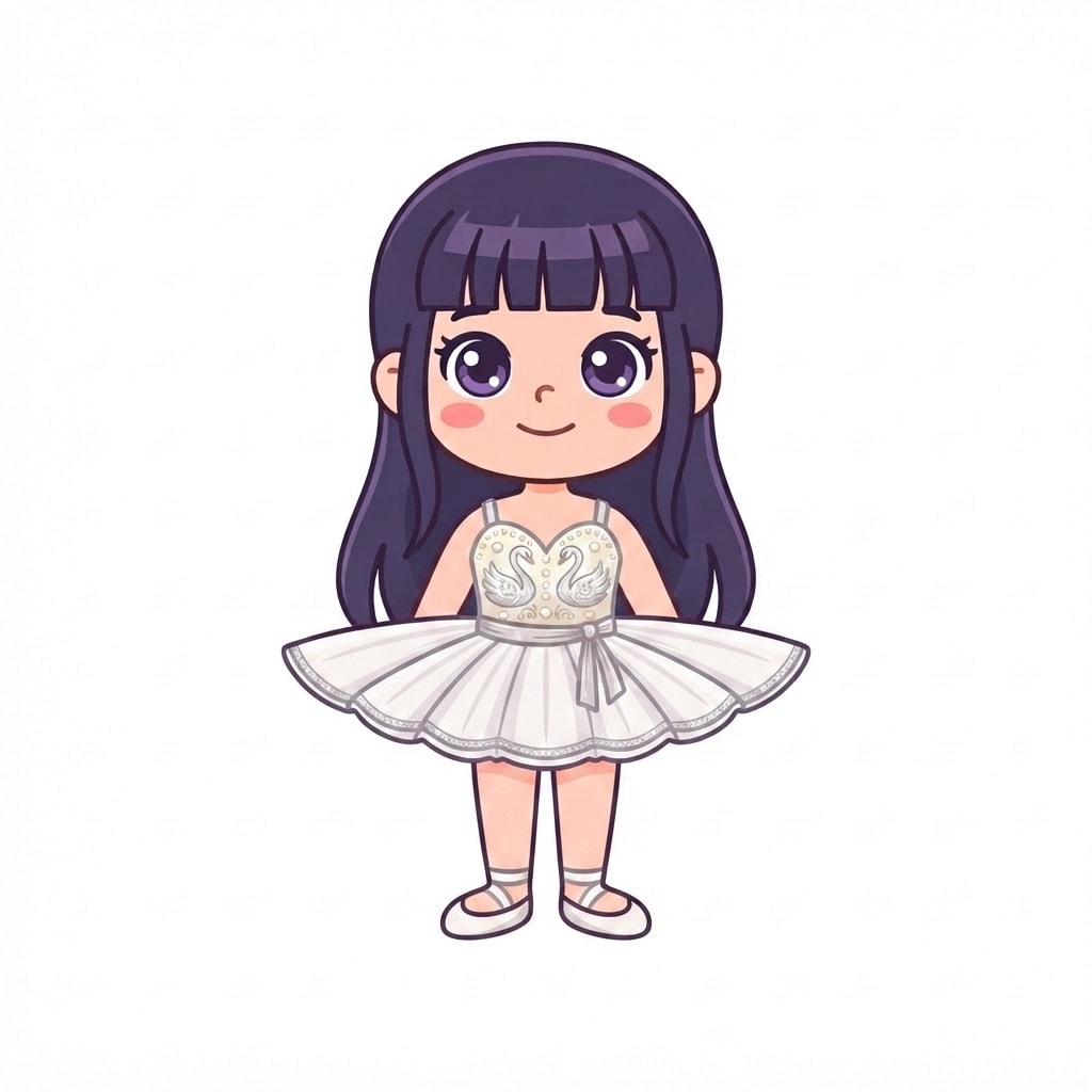 Image: Change this girl's outfit to a prima ballerina cos