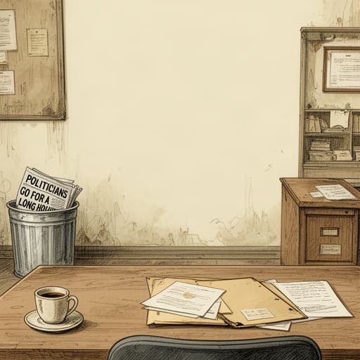 Vintage Office Desk Scene