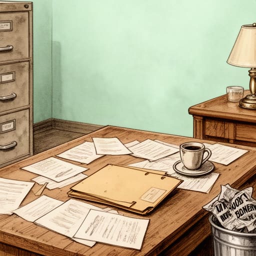 Vintage Government Office Desk