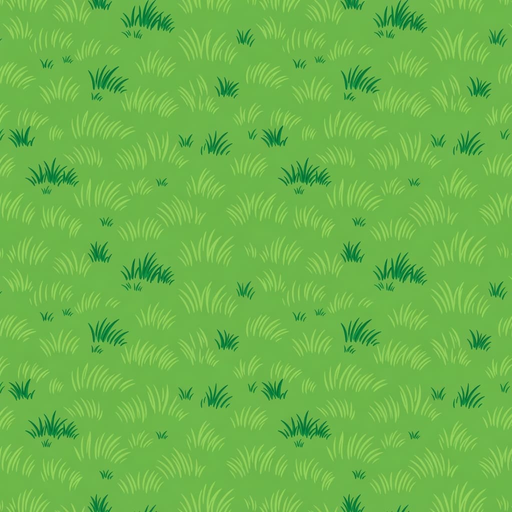 Bold Cartoon Meadow Ground Texture