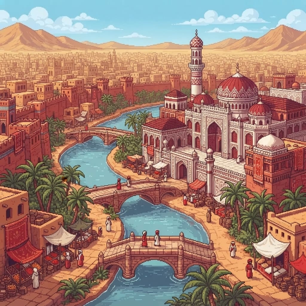 Red White Desert City (4)