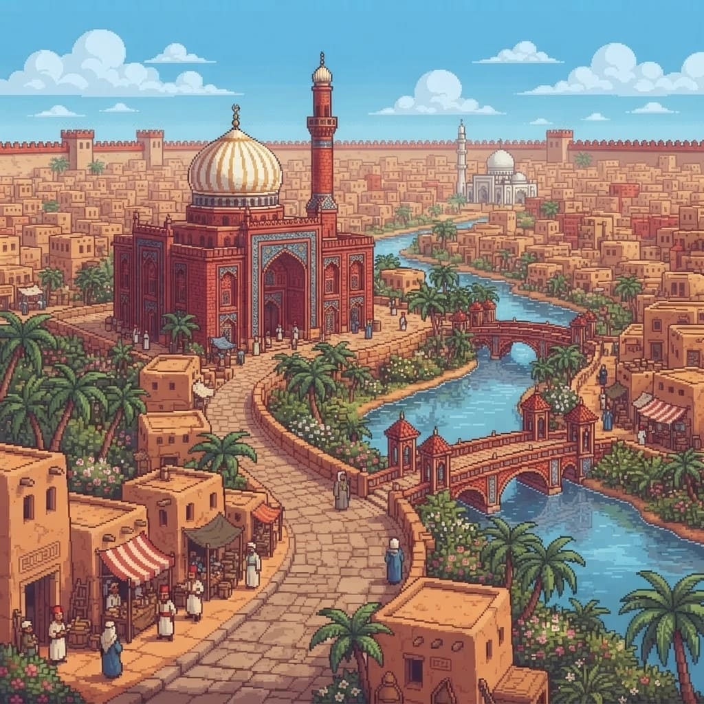 Red White Desert City (3)