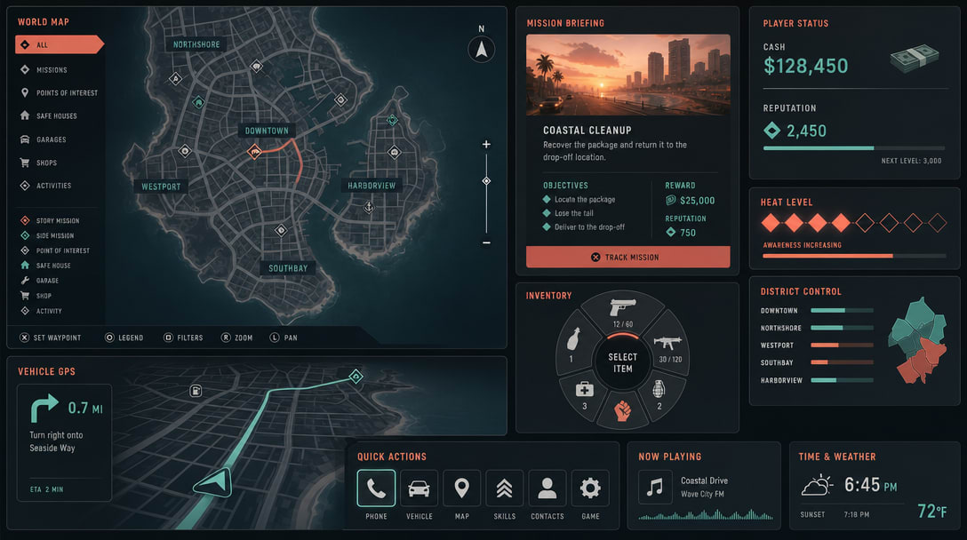 Solara Bay Original UI Kit