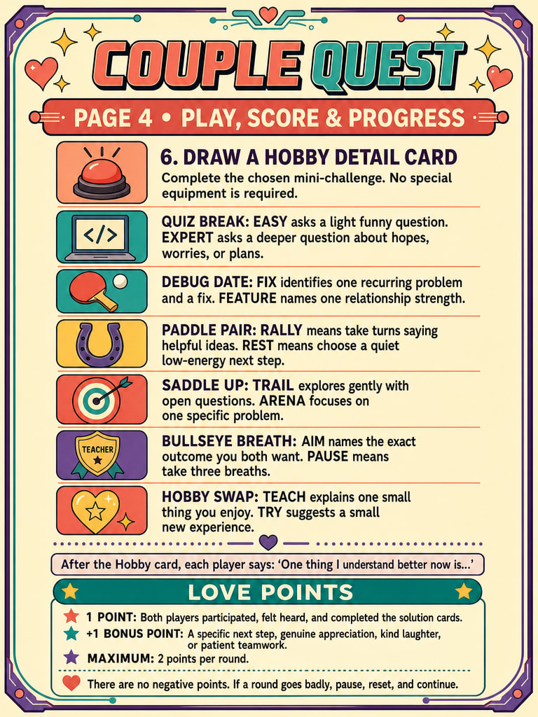 Couple Quest How To Play Page 4