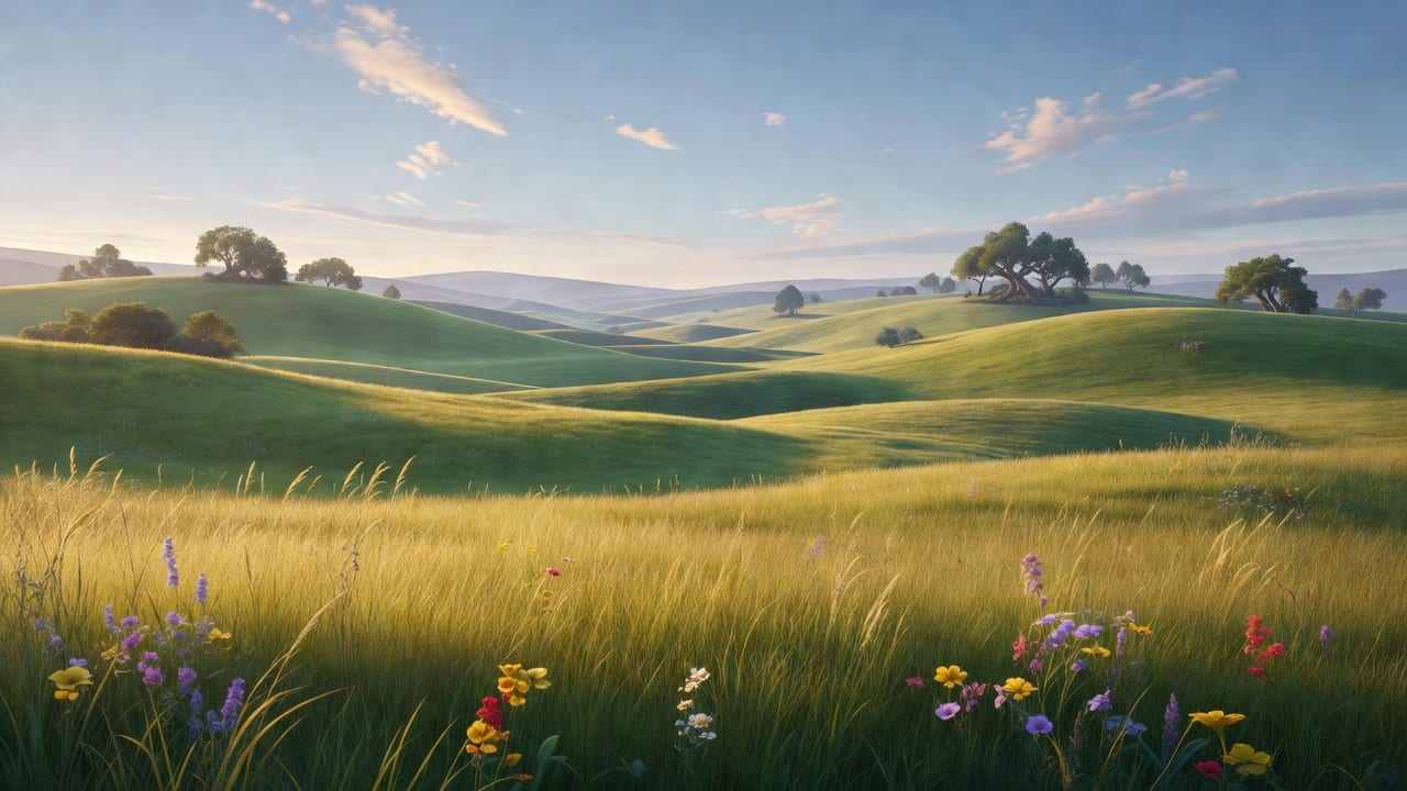 Peaceful Grassland Environment