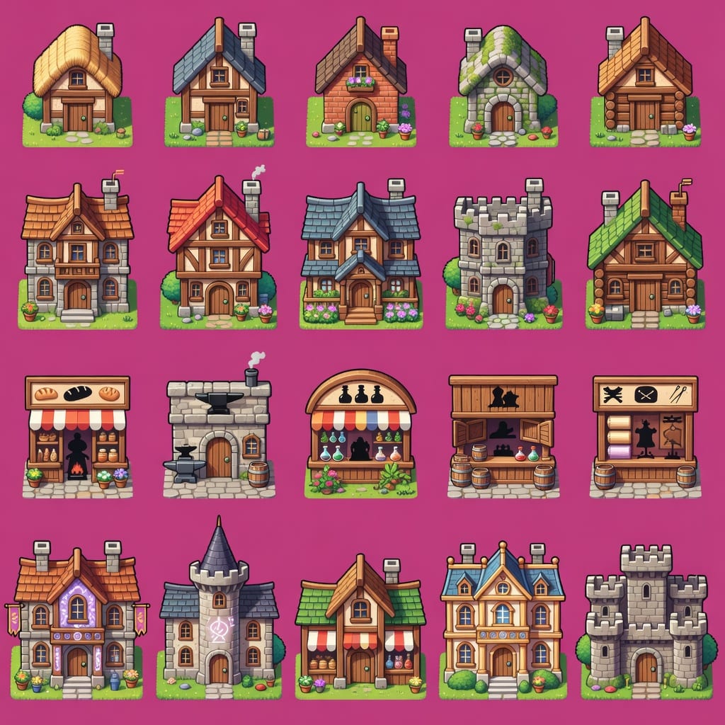TERRA Buildings Tileset 32px