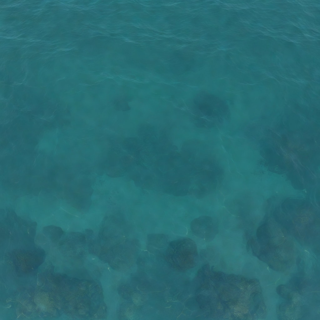 Water Mid Teal Reef Seamless
