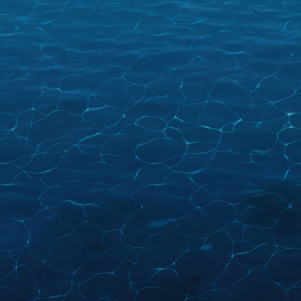 Water Deep Blue Caustics Seamless