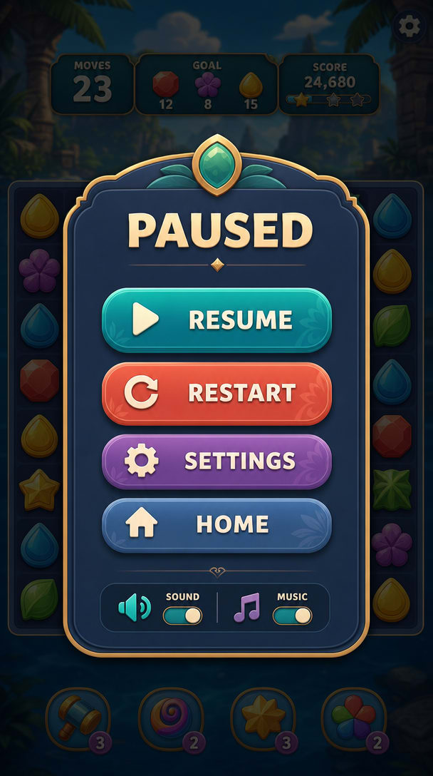 Ultimate Casual Pause Screen