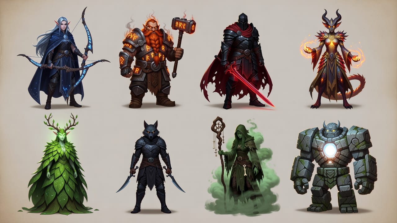 Fantasy Character Lineup
