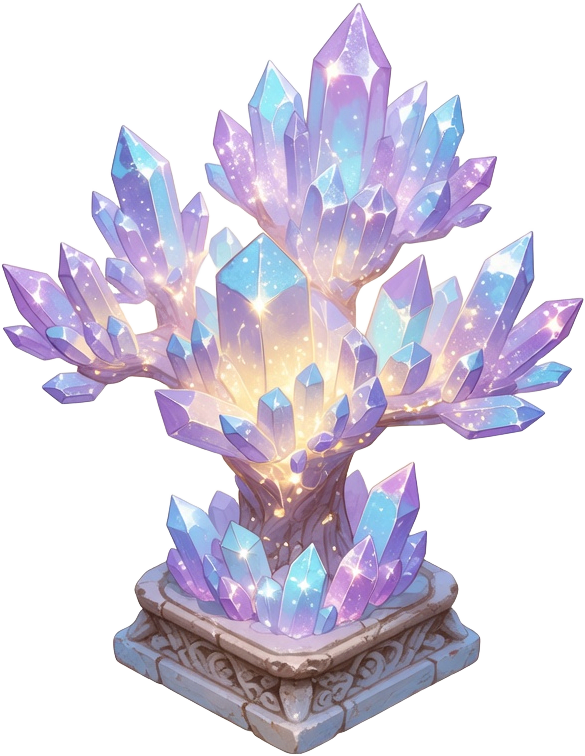 Shrine A Glowing Starlight Crystal Tree