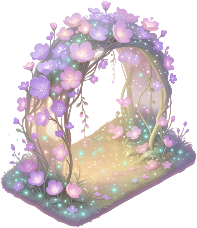 Shrine C Floating Floral Arch