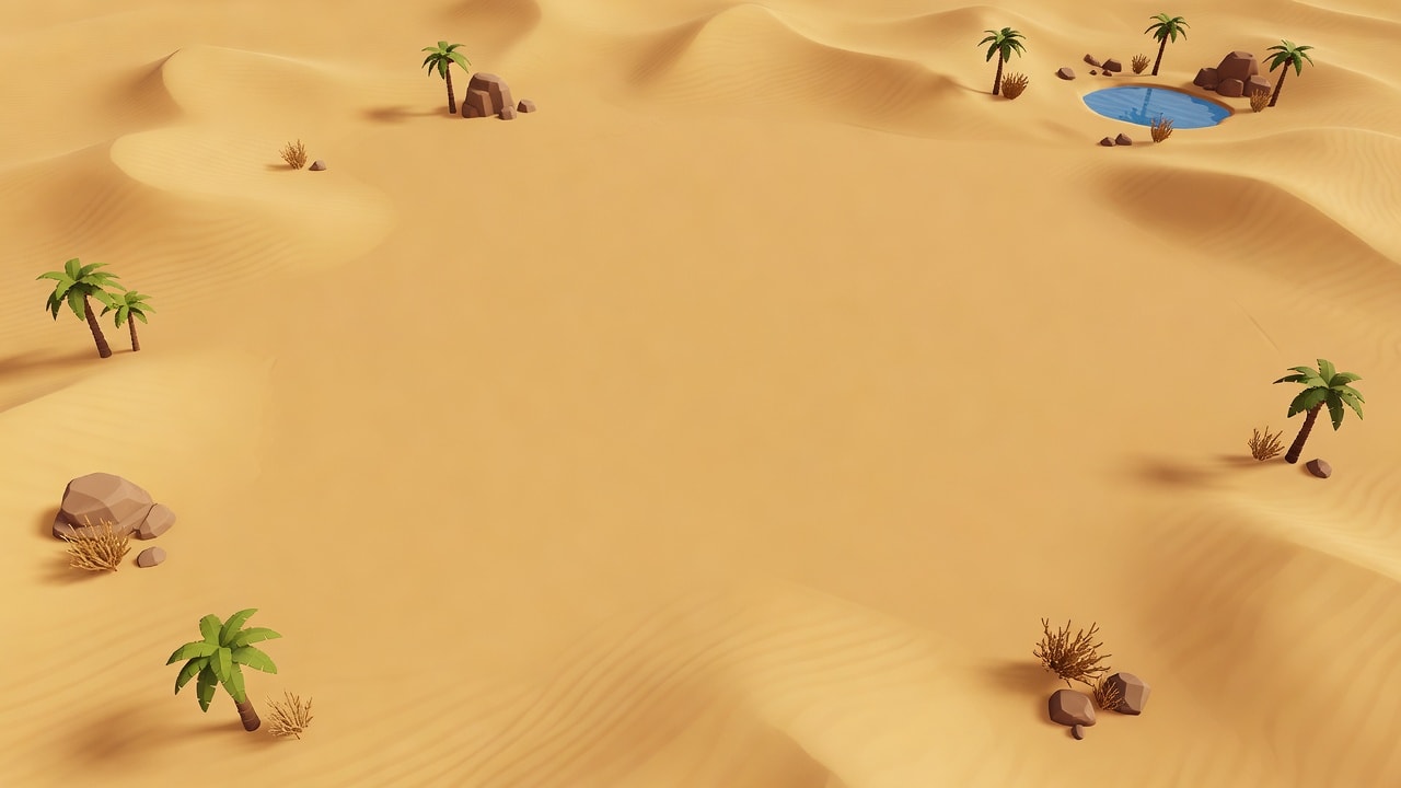 Arabian Oasis Desert Background