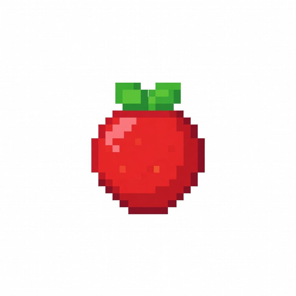 Fruto Baya Roja Pixel Art