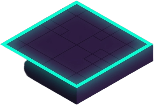 Neon Cyan Platform